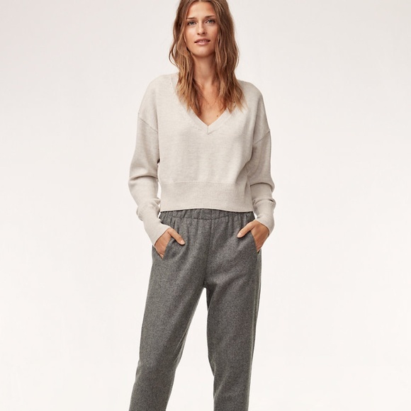 Babaton Pants - Aritzia Babaton Dexter Tweed Pants size L